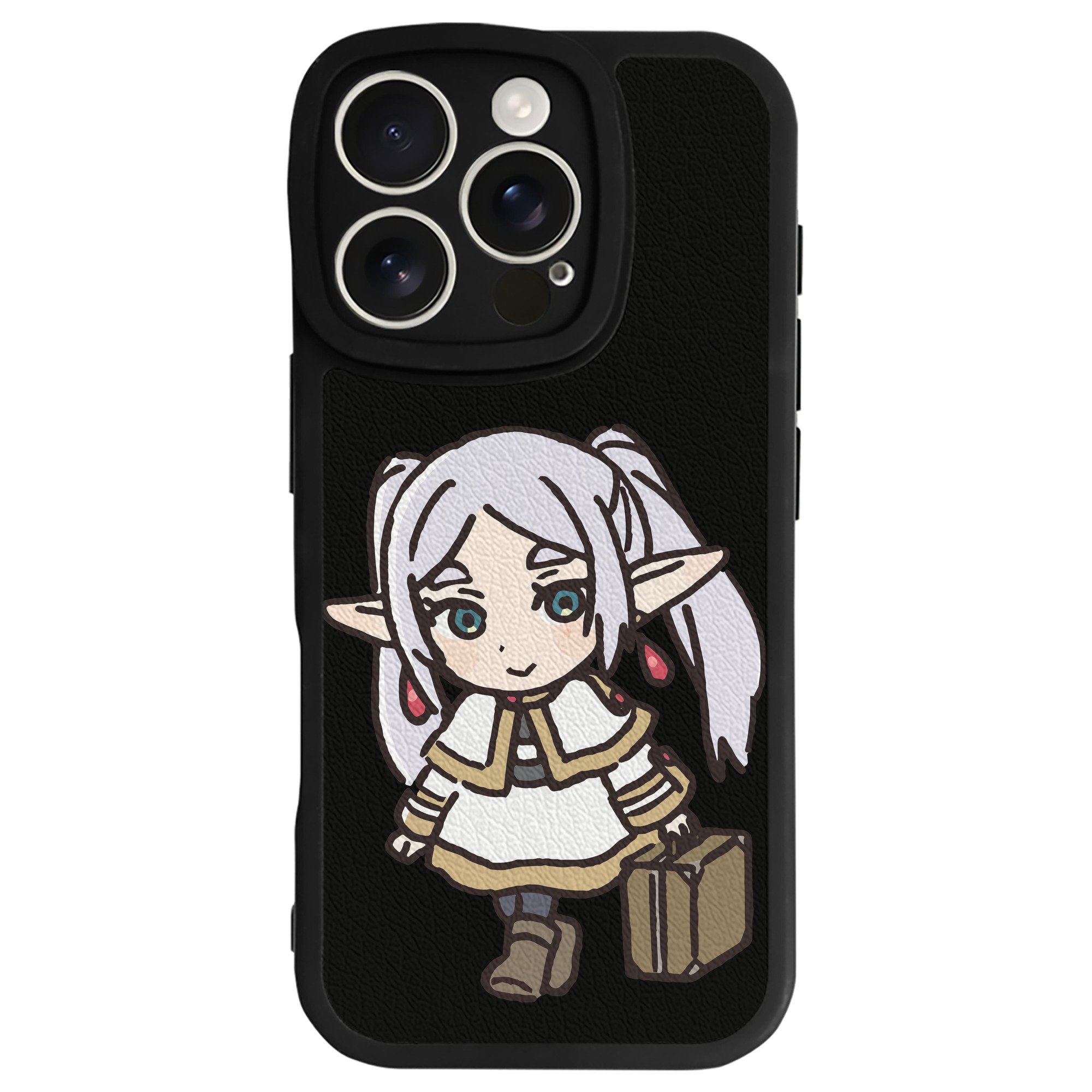 （画像用） 葬送のフリーレン Frieren 【iPhone 16シリーズ対応】シリコンスマホケース（レザー調） 材質：シリコン